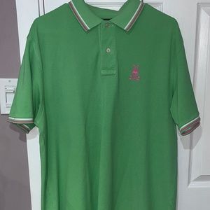 Original Green Psycho Bunny Polo Size 7
